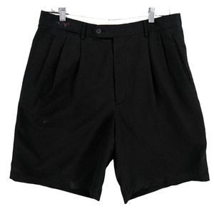 Greg Norman Shorts Mens 34 Black Chino Golf Casual Golfer Lightweight Outdoor
